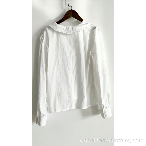 White Vintage Loose Blouse French White Vintage Loose Blouse Factory